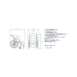 Fauteuil roulant léger avec cadre en aluminium - Seulement 13,7 kg - Pliable