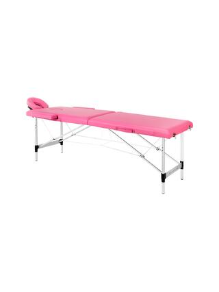 Table de massage pliable Balance en aluminium rose, 2 pièces