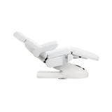 Fauteuil électrique Azzurro Lux pour soins esthétiques 3 moteurs blanc