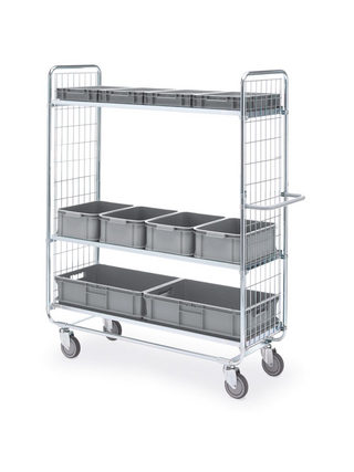 Chariot de lit médicalisé 3 étagères