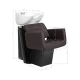 Bac de lavage Gabbiano Helsinki marron