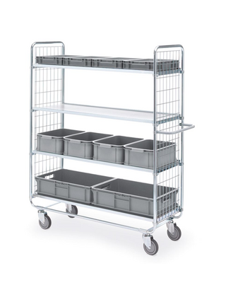 Chariot de lit médicalisé 4 étagères