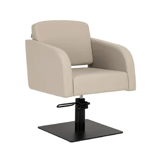 Fauteuil de barbier Gabbiano Elda gris beige
