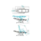 Fauteuil de soins électrique Azzurro 870 3 Strong Cappuccino