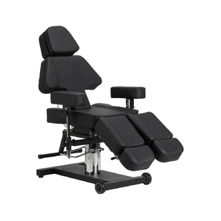 Fauteuil de tatouage Pro Ink 605, réglage fluide, noir