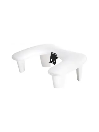Support à manucure MOMO Croissant avec support pour téléphone portable blanc