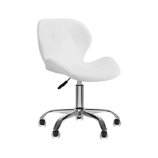 Chaise de travail avec dossier blanc