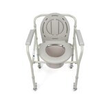 Chaise de douche pliable avec fonction toilettes – Roues avec freins