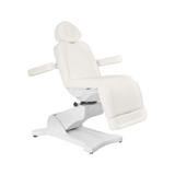 Fauteuil cosmétique pivotant électrique Azzurro 869A, 4 moteurs, blanc