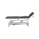 Table de massage électrique 5 sections - Rila PRO - Structure blanche, revêtement gris