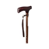 Canne réglable en aluminium marron