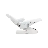 Fauteuil électrique Azzurro Lux pour soins esthétiques 3 moteurs blanc