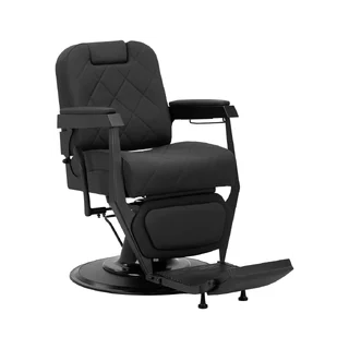 Chaise de barbier Gabbiano Bruno avec cadre noir Noir