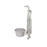 Chaise de douche pliable avec fonction toilettes