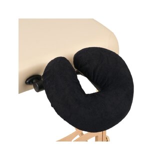 Housse d'appuie-tête en tissu éponge noir