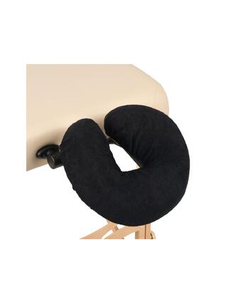 Housse d'appuie-tête en tissu éponge noir
