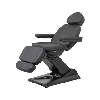 Fauteuil de beauté électrique de luxe, 3 moteurs - noir