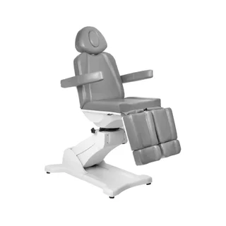 Fauteuil de pédicure électrique Azzurro 869a 5 moteurs 180 degrés - Gris