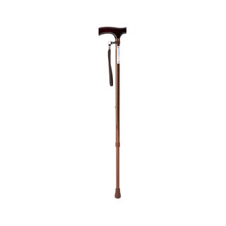 Canne réglable en aluminium marron