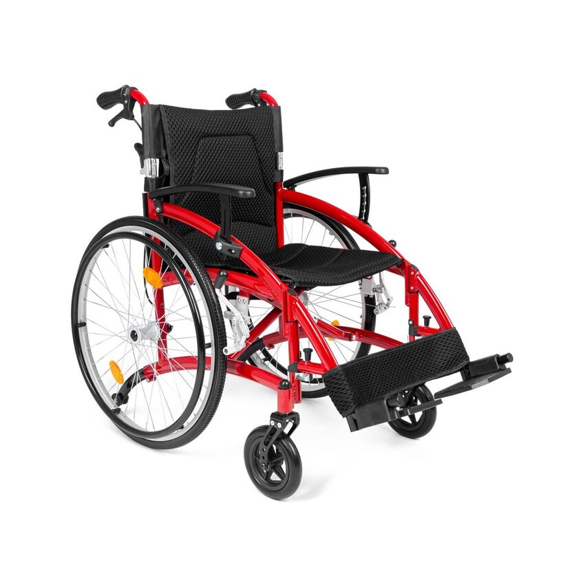 Fauteuil roulant léger avec cadre en aluminium - Seulement 13,7 kg - Pliable