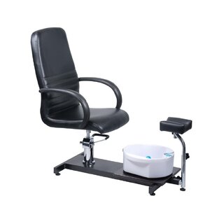 Fauteuil de pédicure avec masseur de pieds BW-100 noir
