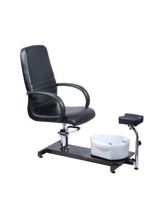 Fauteuil de pédicure avec masseur de pieds BW-100 noir