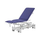 Table de massage électrique 5 sections - Rila PRO - Structure blanche, revêtement bleu