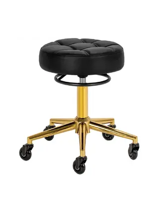 Fauteuil de coiffure Gabbiano D054G - or et noir