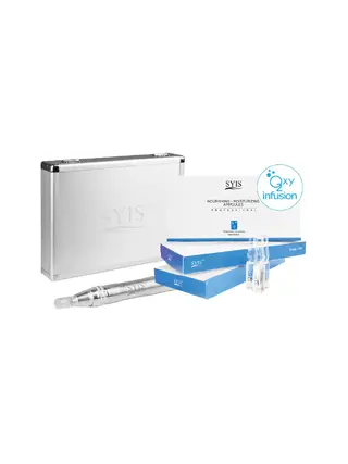 Stylo à micro-aiguilles + 05 argent + coffret cosmétique Syis