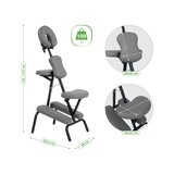 Fauteuil de massage énergétique - gris