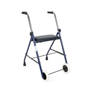 Déambulateur en acier à 2 roues