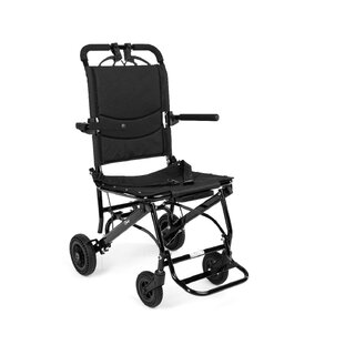 Fauteuil roulant de transport pliable avec poignée