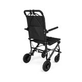 Fauteuil roulant de transport pliable avec poignée