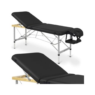 Table de massage en aluminium Aero Plus 60 cm K015 Noir