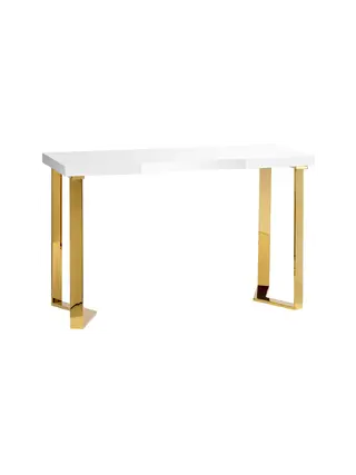Coiffeuse Momo 05-GL - blanc doré