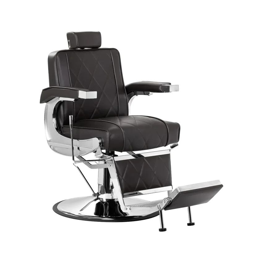 Fauteuil de barbier HAIR SYSTEM BM88066 marron