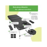 Table de massage portable Adele 70 cm - Noire