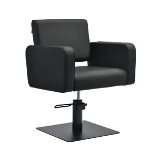 Fauteuil de barbier Gabbiano Bilbao noir