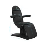 Fauteuil de soins électrique à colonne releveur Eclipse 3 noir
