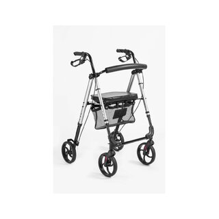 Déambulateur en aluminium à 4 roues - Hauteur d'assise réglable