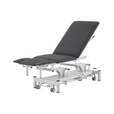 Table de massage électrique 5 sections - Rila PRO - Structure blanche, revêtement gris