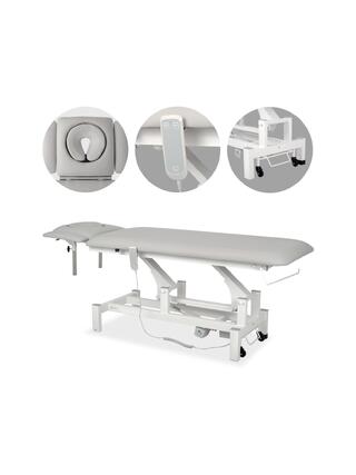 Table de massage Fortis 4 ERGO à réglage électrique - gris clair
