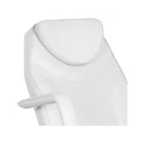 Fauteuil de beauté électrique avec rembourrage moelleux, blanc, avec 1 moteur