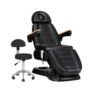 Fauteuil de soins SILLON Lux 273B + tabouret 304, noir