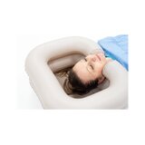 Cuve de lavage de cheveux gonflable avec tuyau de vidange