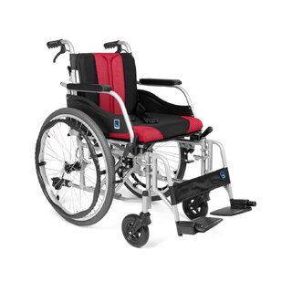 Fauteuil roulant pliable et confortable avec cadre en aluminium – Convient pour l'intérieur et l'extérieur