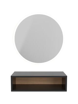 Poste de coiffure avec miroir - Traz