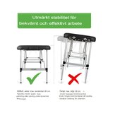Table de massage portable Adele 70 cm - Noire