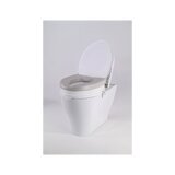 Coussin moelleux pour siège de toilette surélevé
