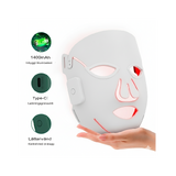 Masque lumineux rouge LED 4D - Masque facial